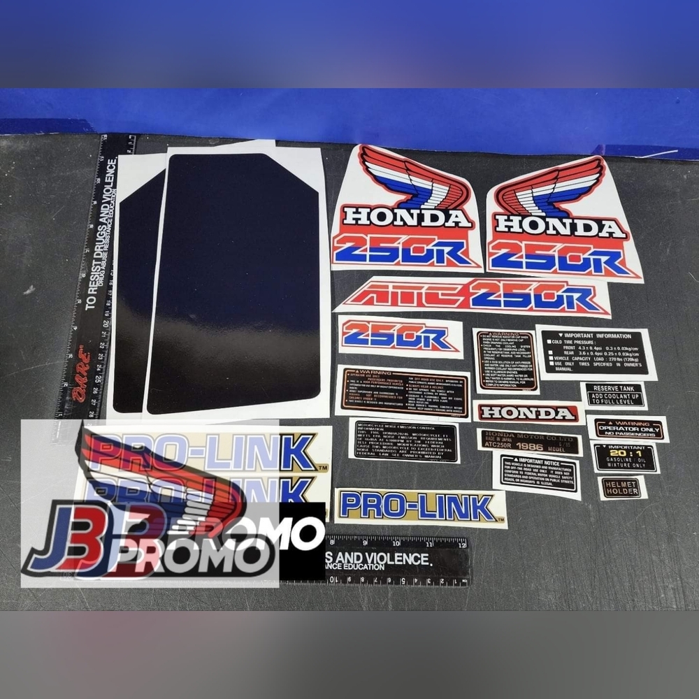1986 style new Honda 3-wheeler ATC 250R stickers decals graphics